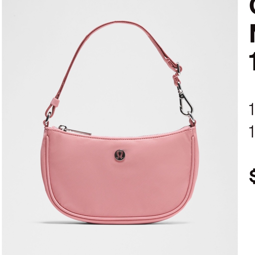 Lululemon Athletica Pink Crescent Shoulder Bag
